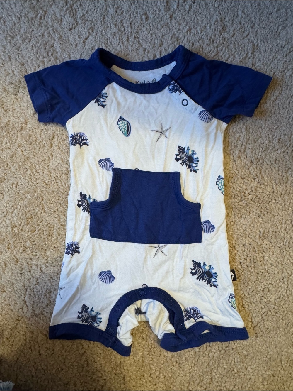 Sea Pattern Kyte Baby Romper